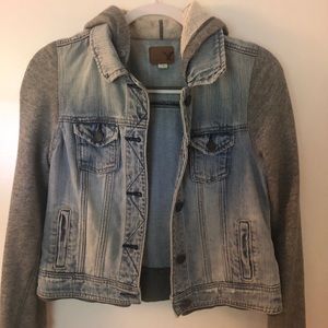 TRENDY denim jacket & hoodie